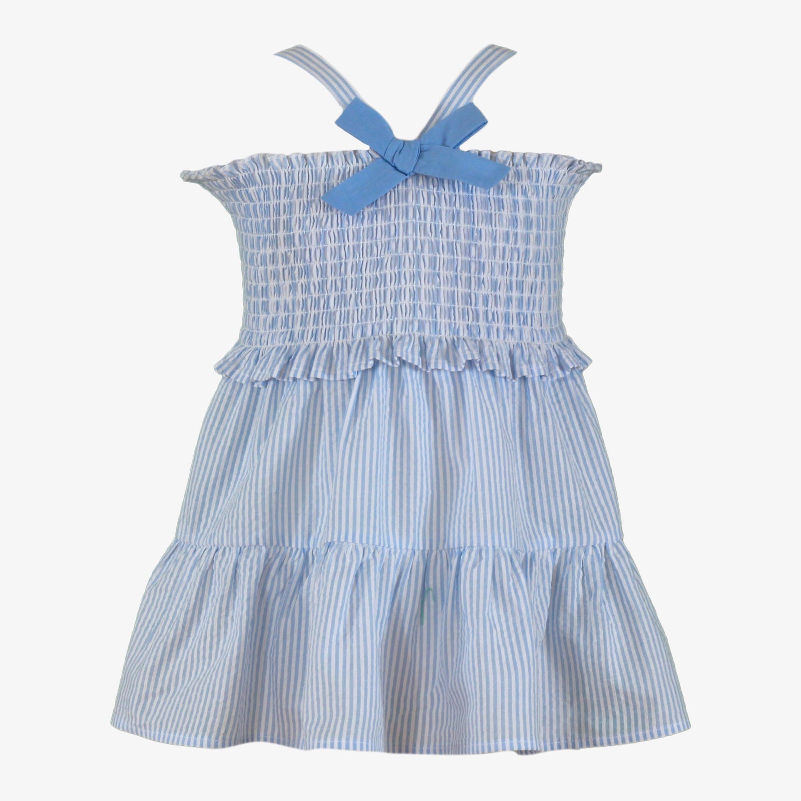 VESTIDO CELESTE LINEAS