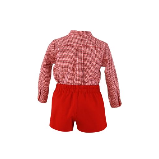 CONJUNTO NIÑO ROJO VICHY