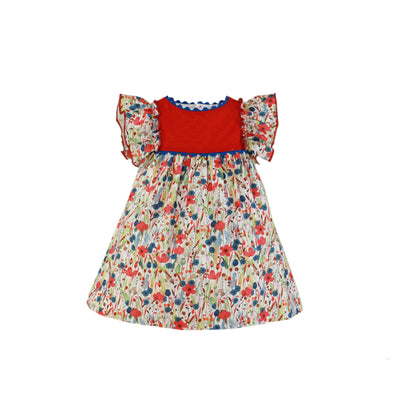 VESTIDO PARA BEBÉ CON ESTAMPADO DE FLORES