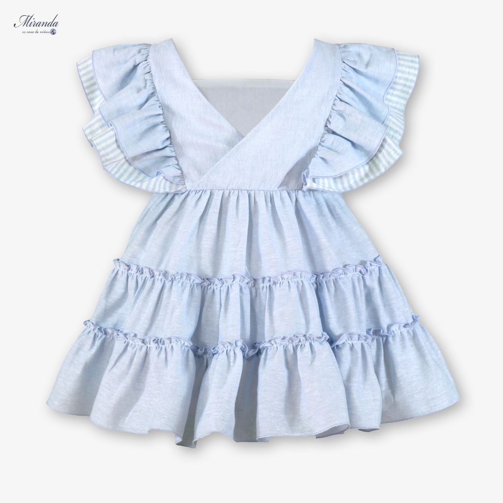 VESTIDO INFANTIL CELESTE - Menta Moda Infantil