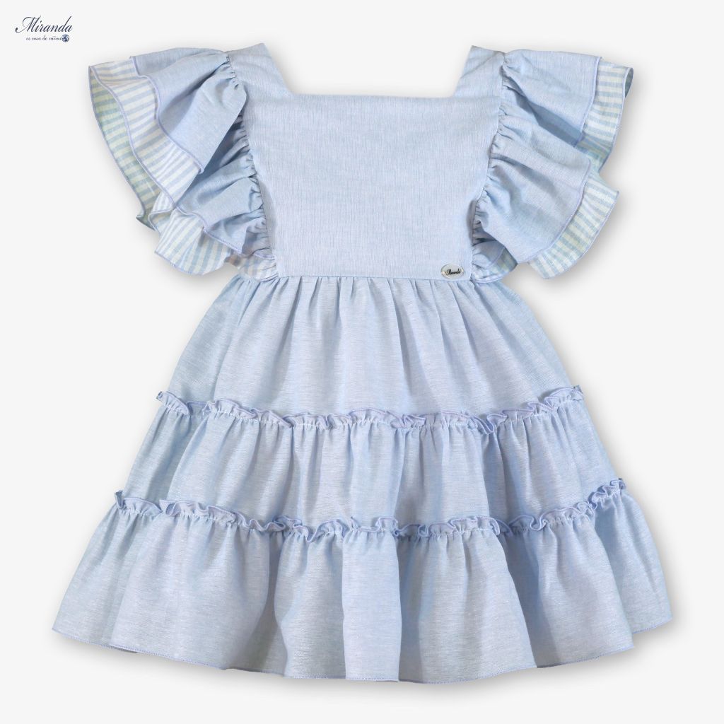 VESTIDO INFANTIL CELESTE - Menta Moda Infantil