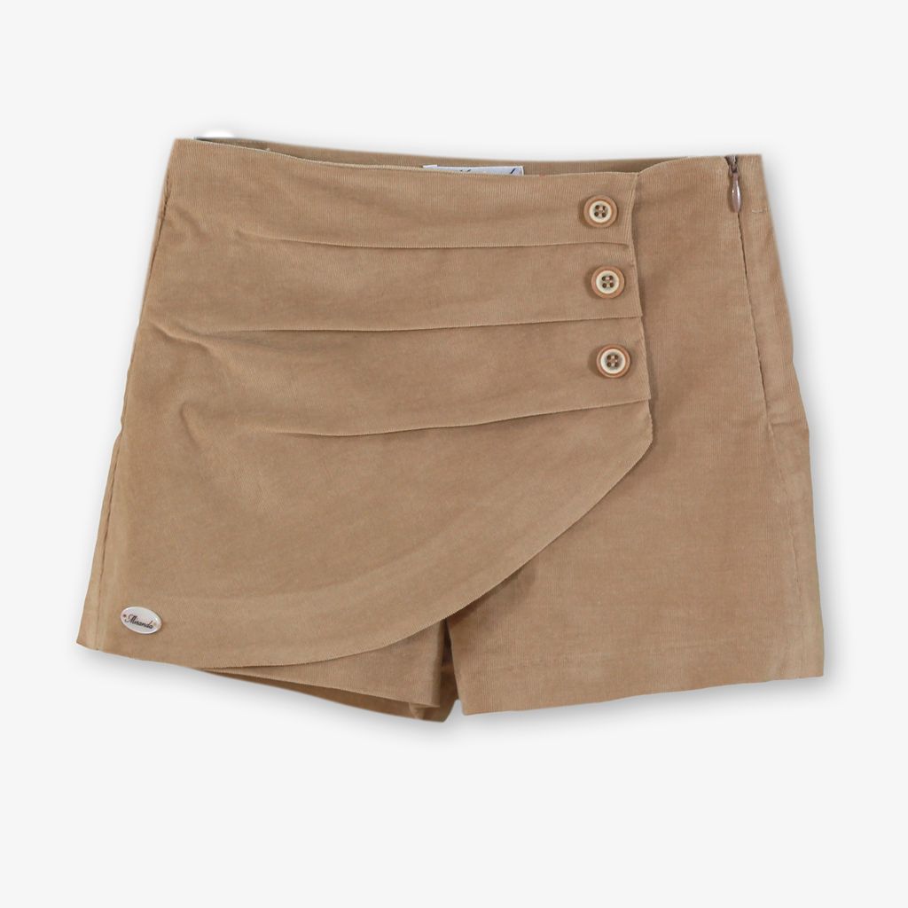 CONJUNTO NINA CUADROS CAMEL - Menta Moda Infantil