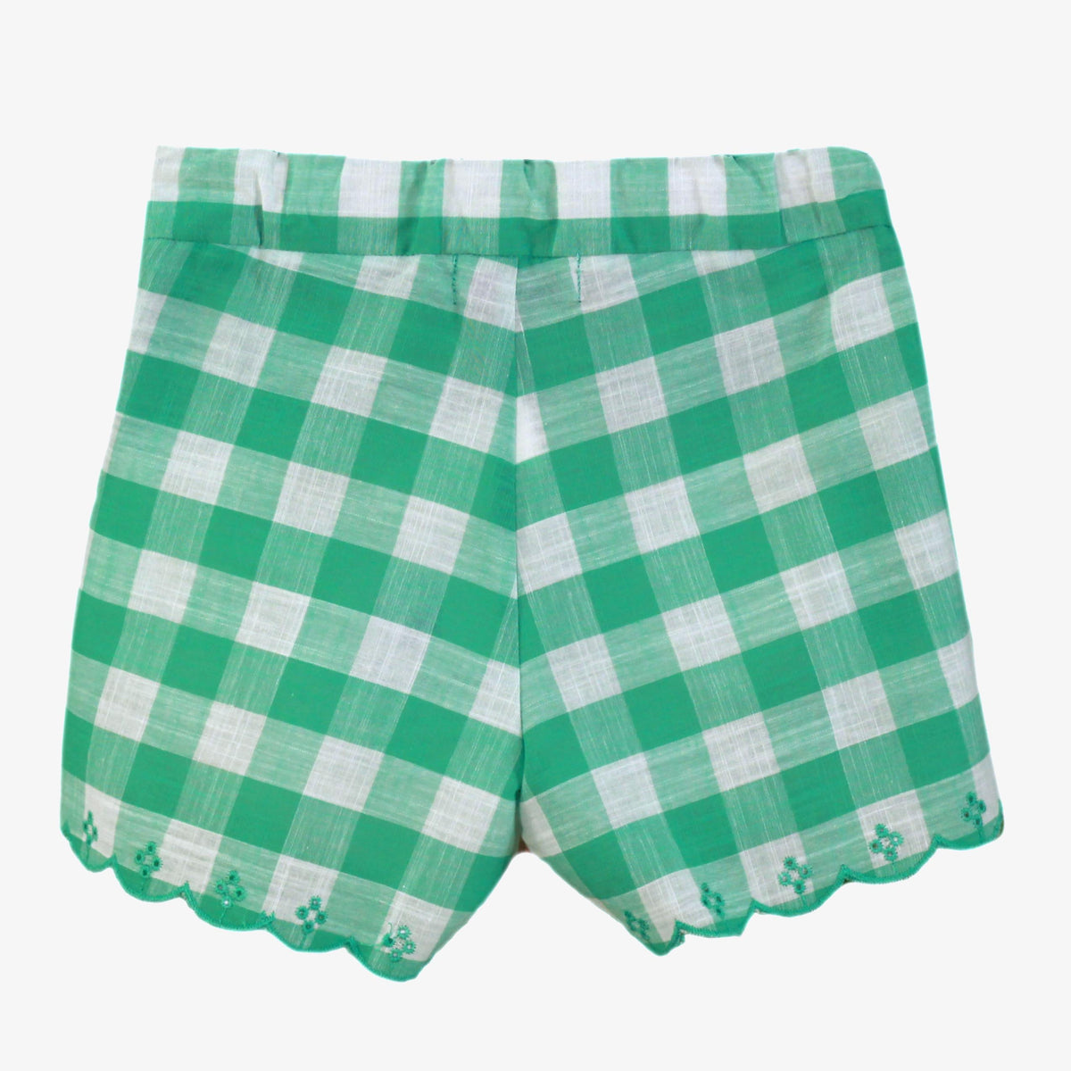 CONJUNTO INFANTIL SHORT VERDE CUADROS