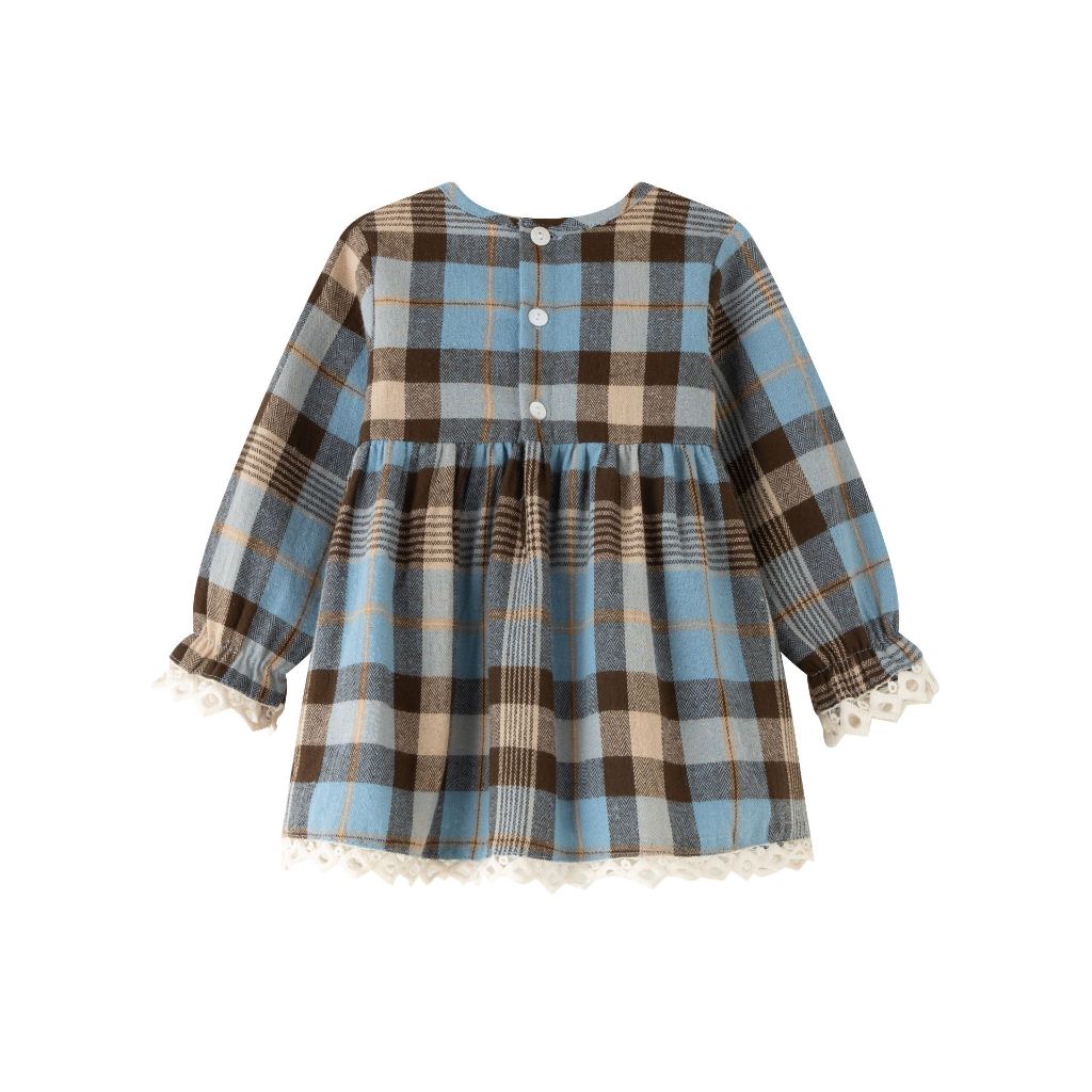 VESTIDO BEBE AZUL CAFÉ