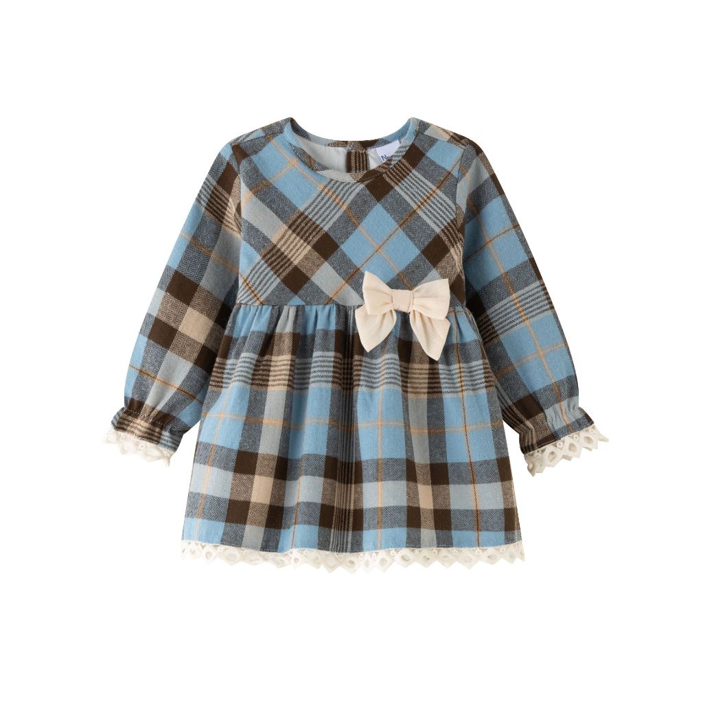 VESTIDO BEBE AZUL CAFÉ