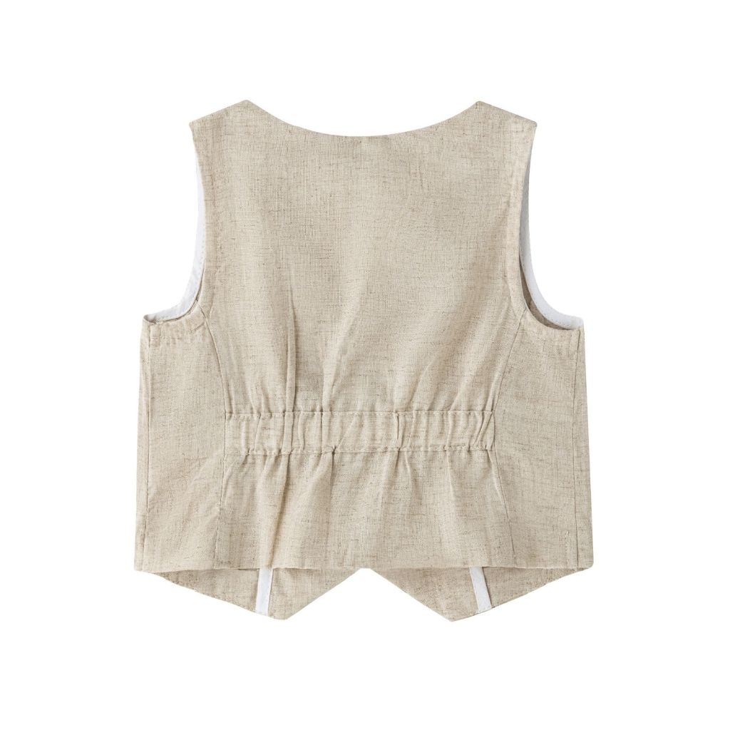 CONJUNTO DE NIÑO CAMISA MANGA LARGA, PANTALÓN Y CHALECO