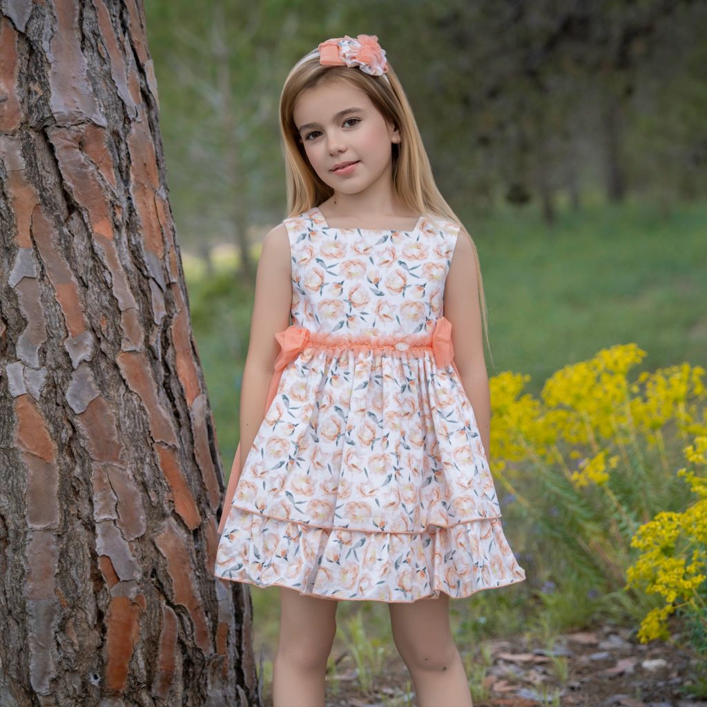 VESTIDO INFANTIL ESTAMPADO MELOCOTON