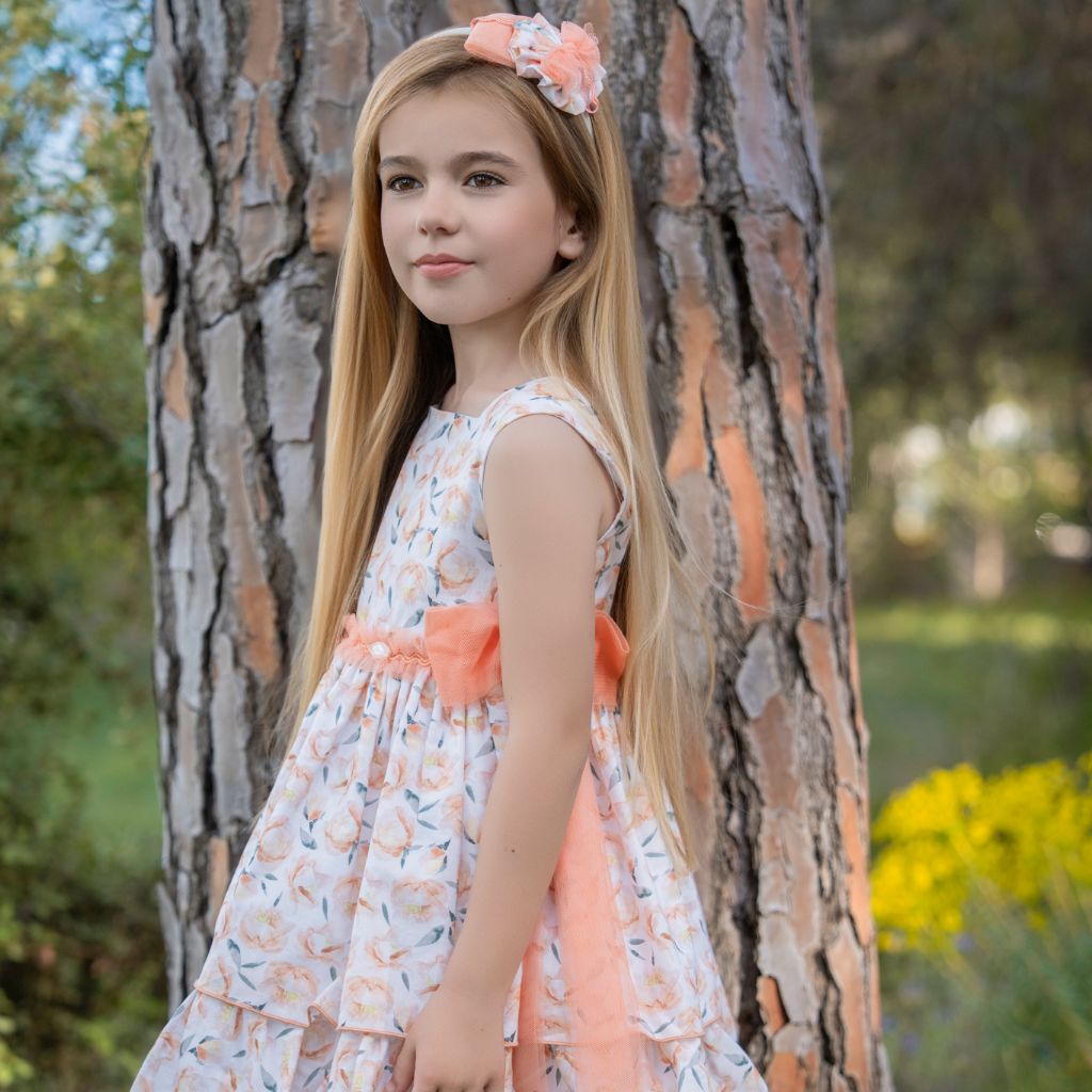 VESTIDO INFANTIL ESTAMPADO MELOCOTON