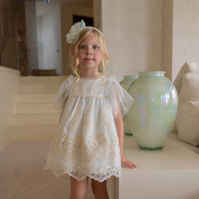 VESTIDO INFANTIL CEREMONIA IVORY MENTA - Menta Moda Infantil