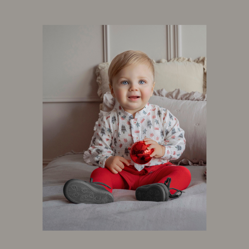 CONJUNTO BEBE NAVIDEÑO ROJO