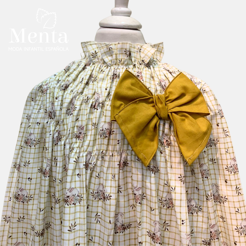 VESTIDO FRUNCIDO DE CUADROS