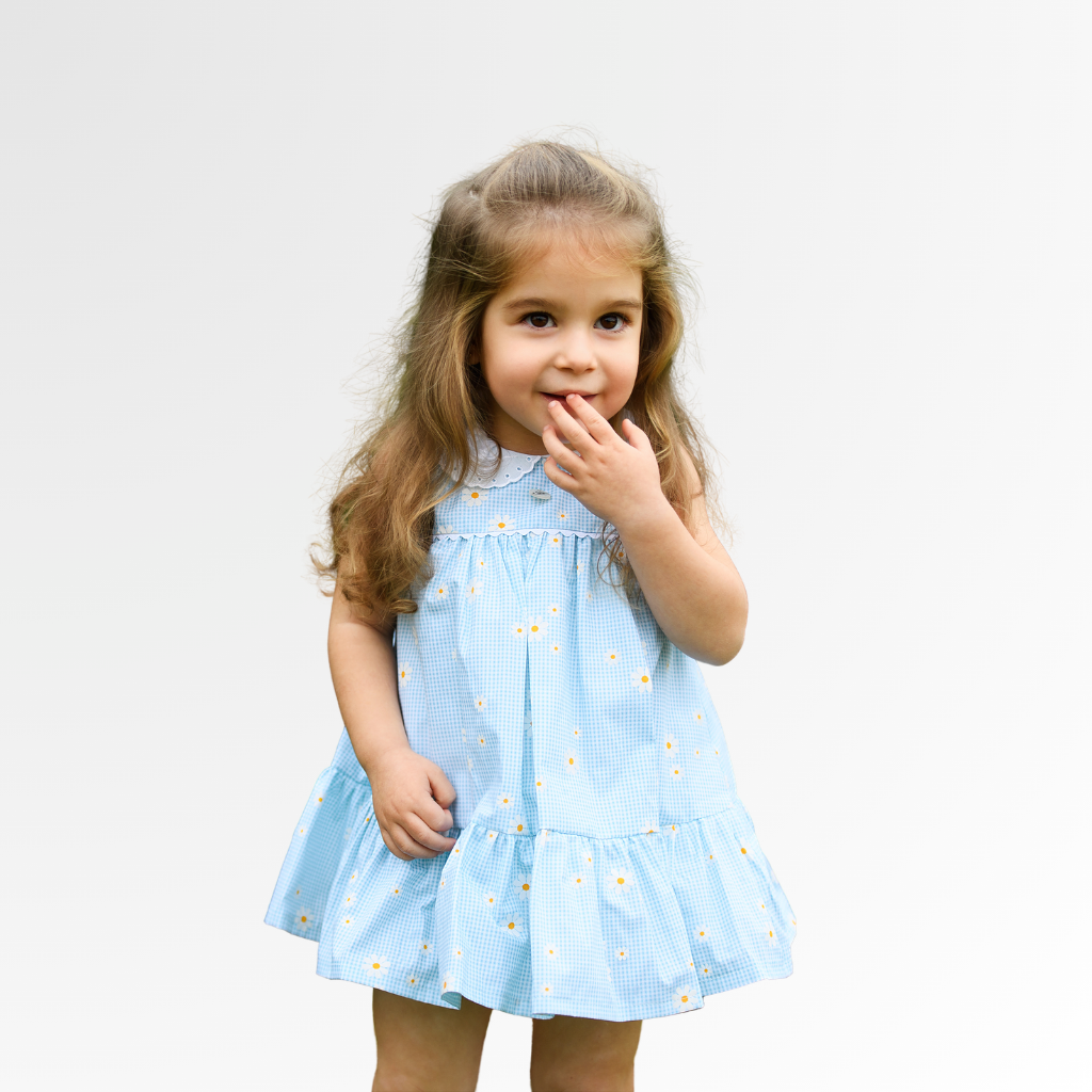 VESTIDO NIÑA MARGARITAS - Menta Moda Infantil