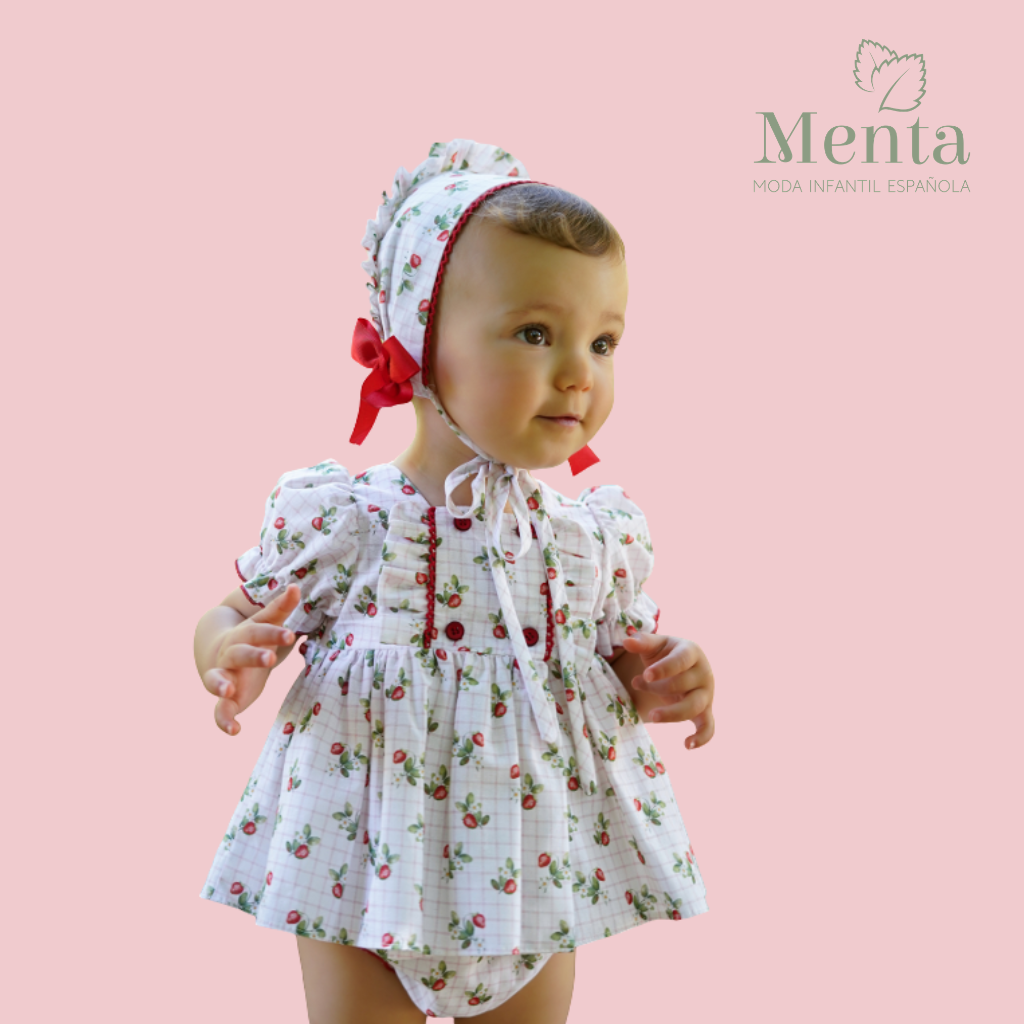 VESTIDO BEBÉ FRESITAS - Menta Moda Infantil