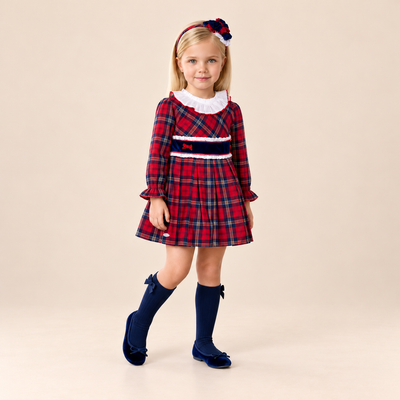 VESTIDO INFANTIL CUADROS ESCOCES - Menta Moda Infantil