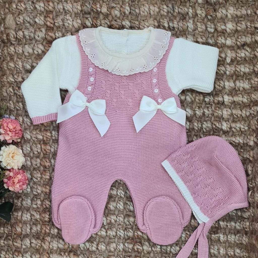 PETO JESSICA LAZOS ROSA PALO MARFIL TRENZADO