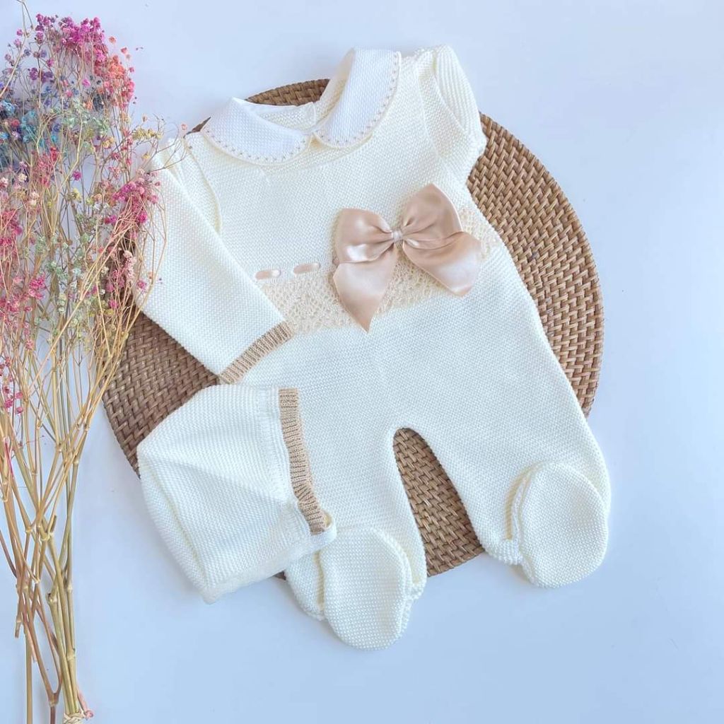 PETO VALENTINA PUNTILLA LAZOS MARFIL CAMEL