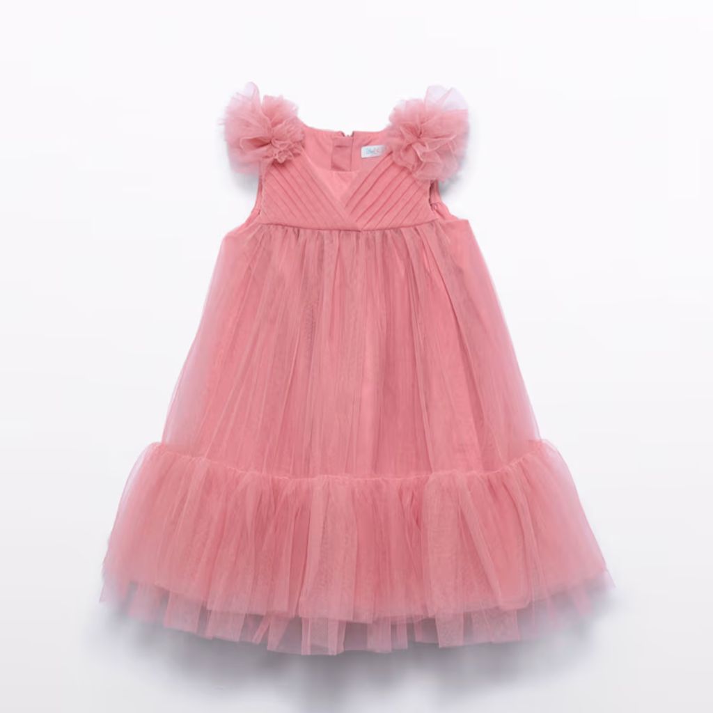 VESTIDO TUL VOLANTES ORQUIDEA - Menta Moda Infantil
