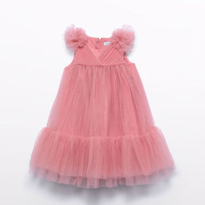 VESTIDO TUL VOLANTES ORQUIDEA - Menta Moda Infantil
