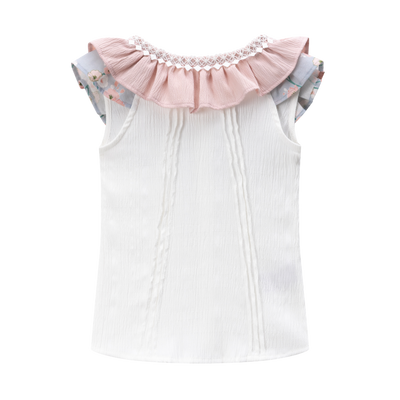 CONJUNTO NIÑA  FALDA COLOR MAQUILLAJE