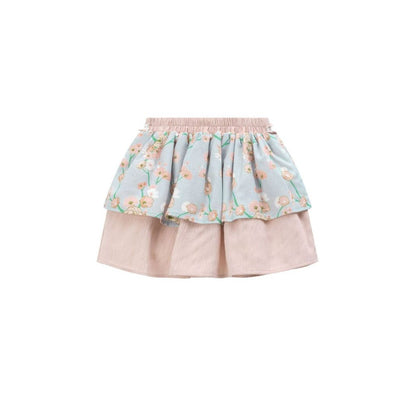 CONJUNTO NIÑA  FALDA COLOR MAQUILLAJE