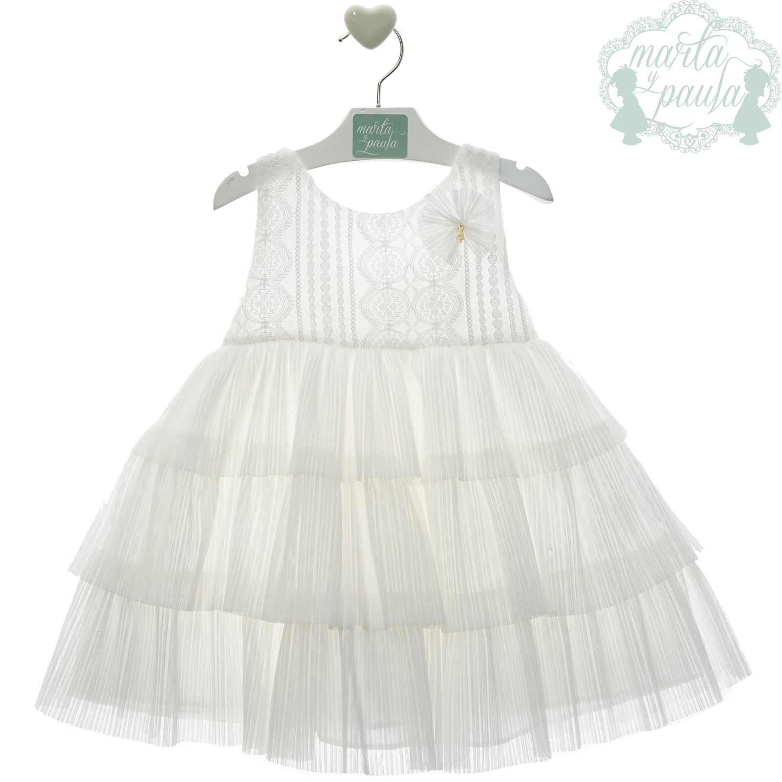 VESTIDO INFANTIL ARMONICA BEIGE - Menta Moda Infantil