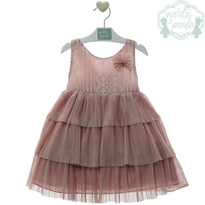 VESTIDO INFANTIL ARMONICA ROSA - Menta Moda Infantil