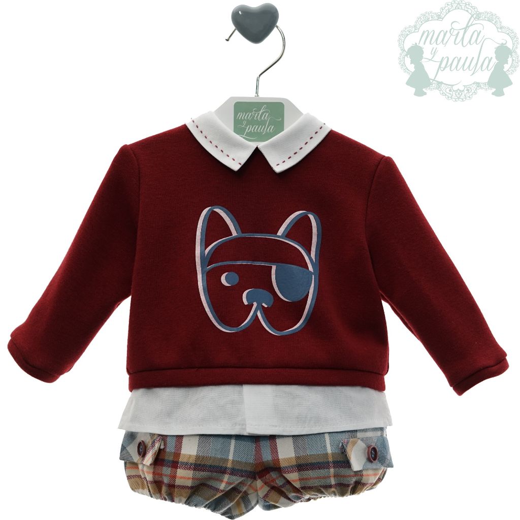 CONJUNTO BEBE NINO SUDADERA Y BOMBACHO FAMILIA FANTASIA - Menta Moda Infantil