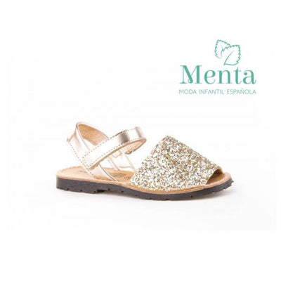 IBICENCA GLITTER DORADO VELCRO - Menta Moda Infantil