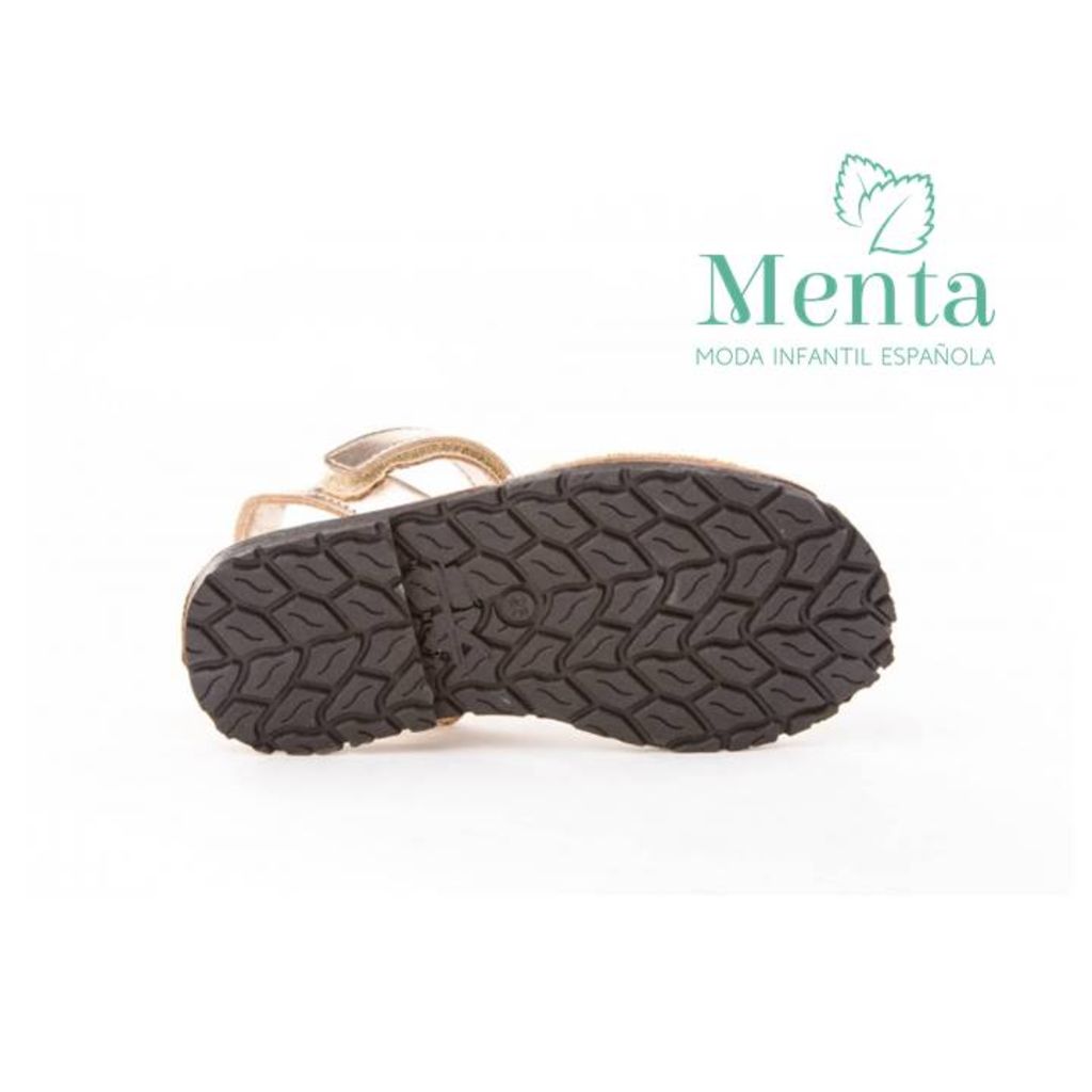 IBICENCA GLITTER DORADO VELCRO - Menta Moda Infantil