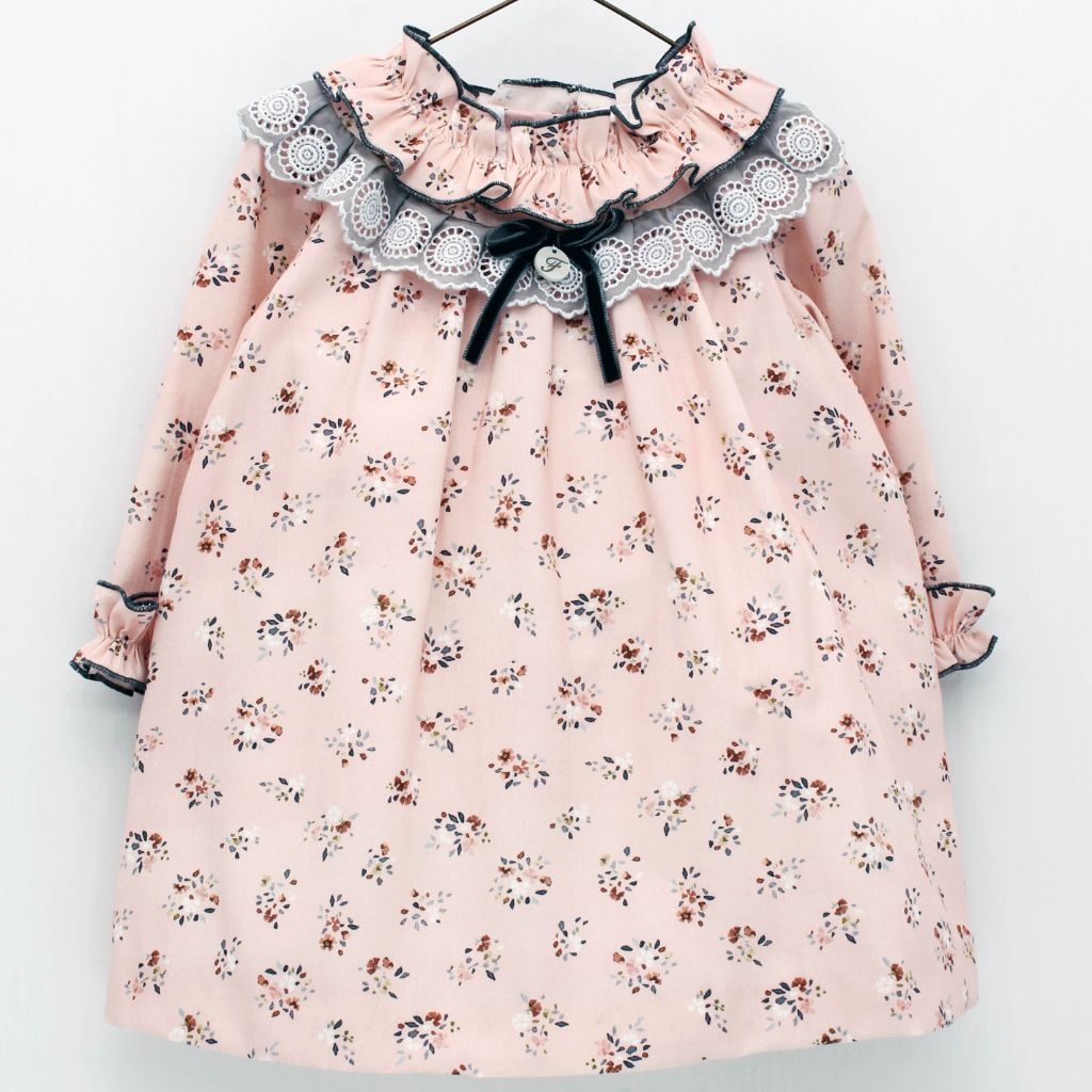 VESTIDO NIÑA ESTAMPADO FLORAL - Menta Moda Infantil