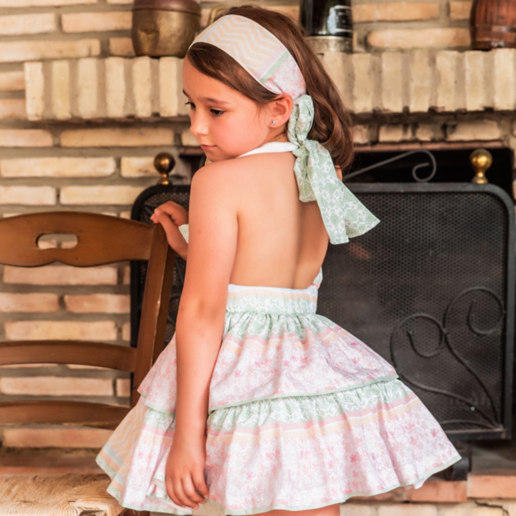 VESTIDO ESPALDA DESCUBIERTA - Menta Moda Infantil