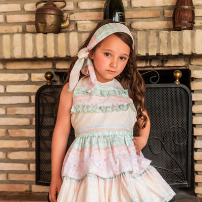 VESTIDO ESPALDA DESCUBIERTA - Menta Moda Infantil