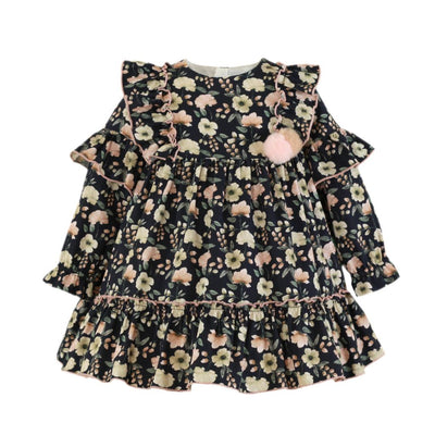 VESTIDO MANGA LARGA NINA ESTAMPADO OTOÑAL - Menta Moda Infantil