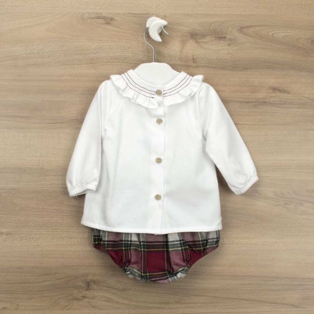 CONJUNTO RANITA Y CAMISA CON VOLANTE CELEBRATE - Menta Moda Infantil