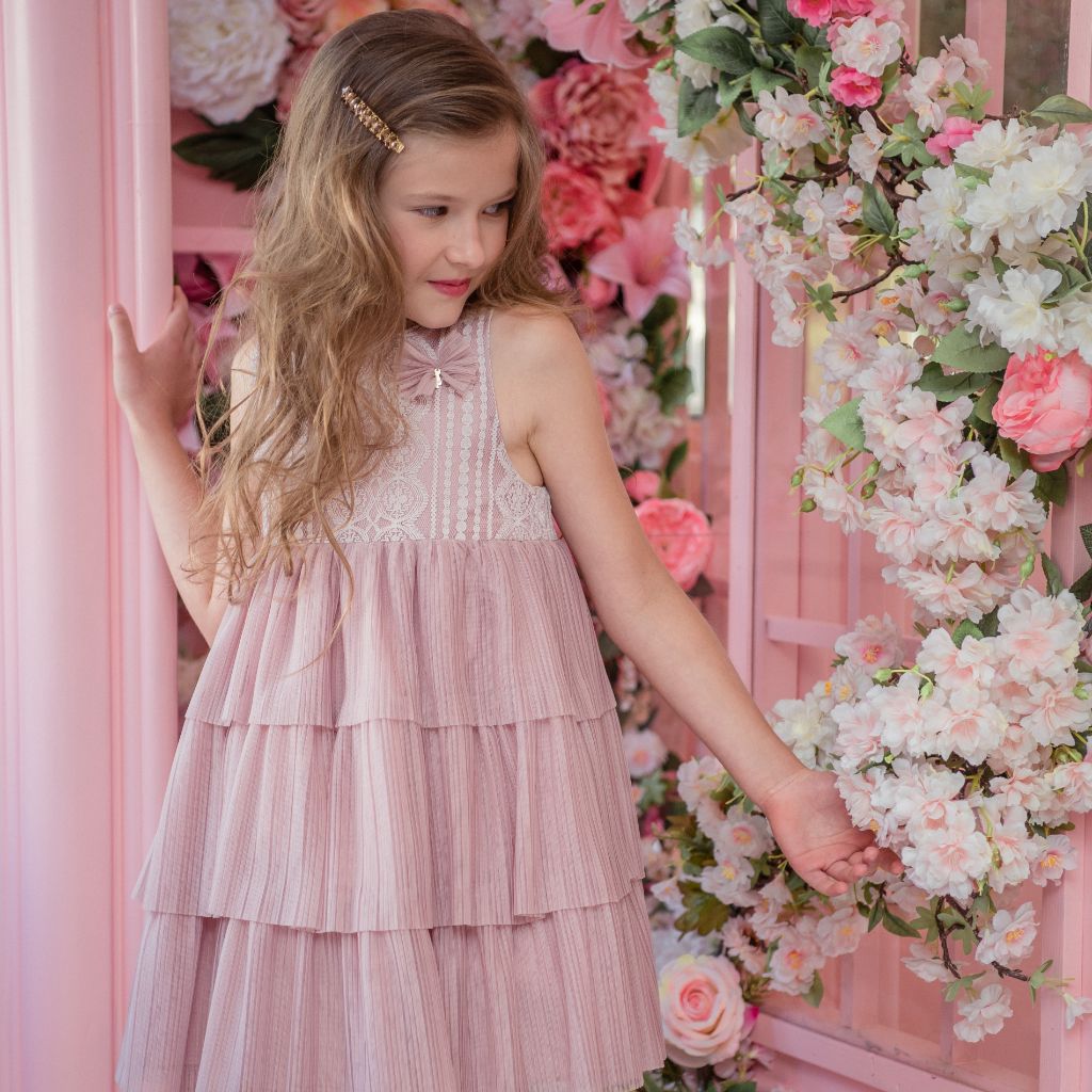 VESTIDO INFANTIL ARMONICA ROSA - Menta Moda Infantil