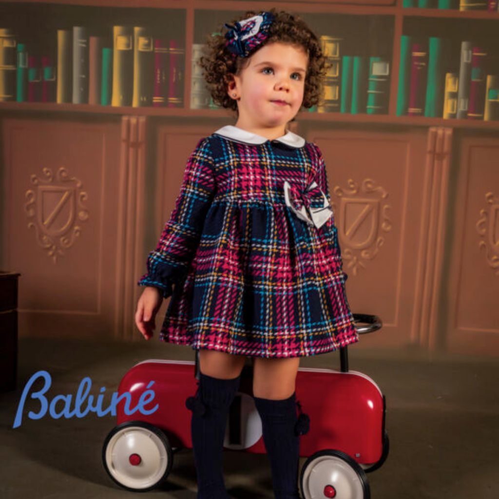 VESTIDO NIÑA CUADROS COLORES - Menta Moda Infantil